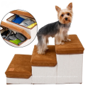 Rangement pliable pour animaux de compagnie escaliers marteaux sur le canapé de lit surface douce de chiot sans glissement